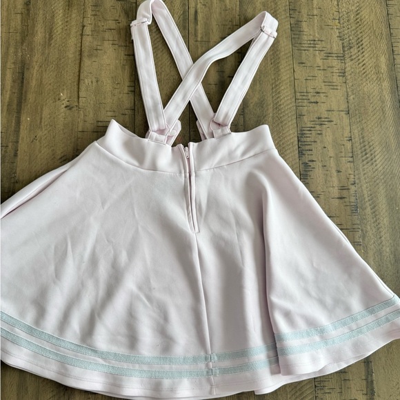 Hot Topic Blush Pink Cat Paw Suspender Skirt - Picture 3 of 9